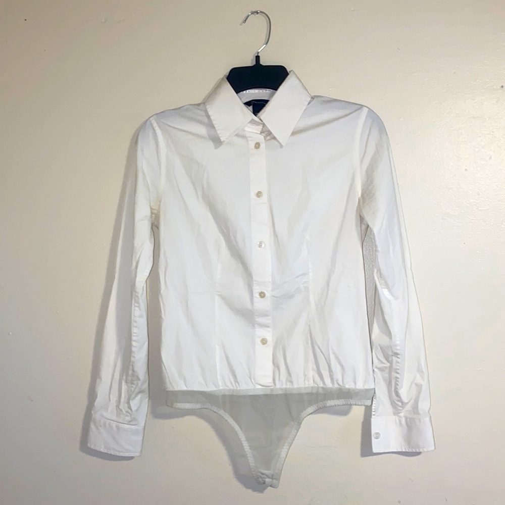 VS Moda International Thong Button Down Body suit size Small